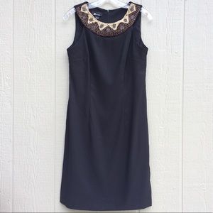 AB Studio Black Sheath Sleeveless Dress, Size 8